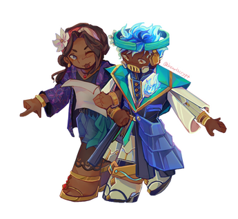 two gummy chibis for deezneezz on tumblr - $50